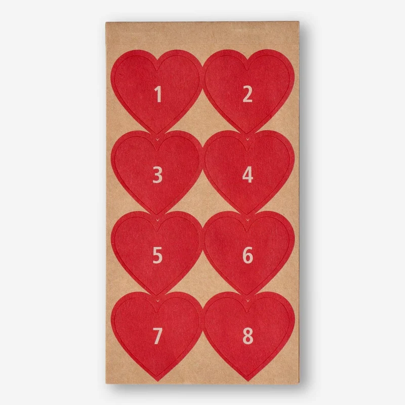 Advent gift stickers - 1 to 24