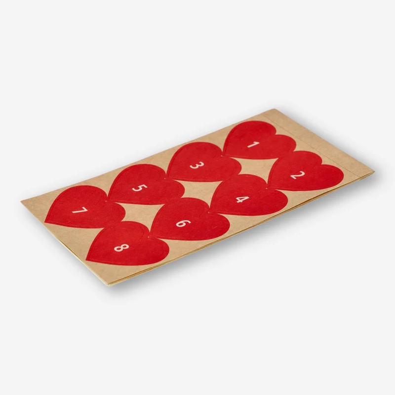 Advent gift stickers - 1 to 24
