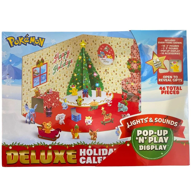 Calendario de Adviento Deluxe Pokemon Luces y Sonido 24 días