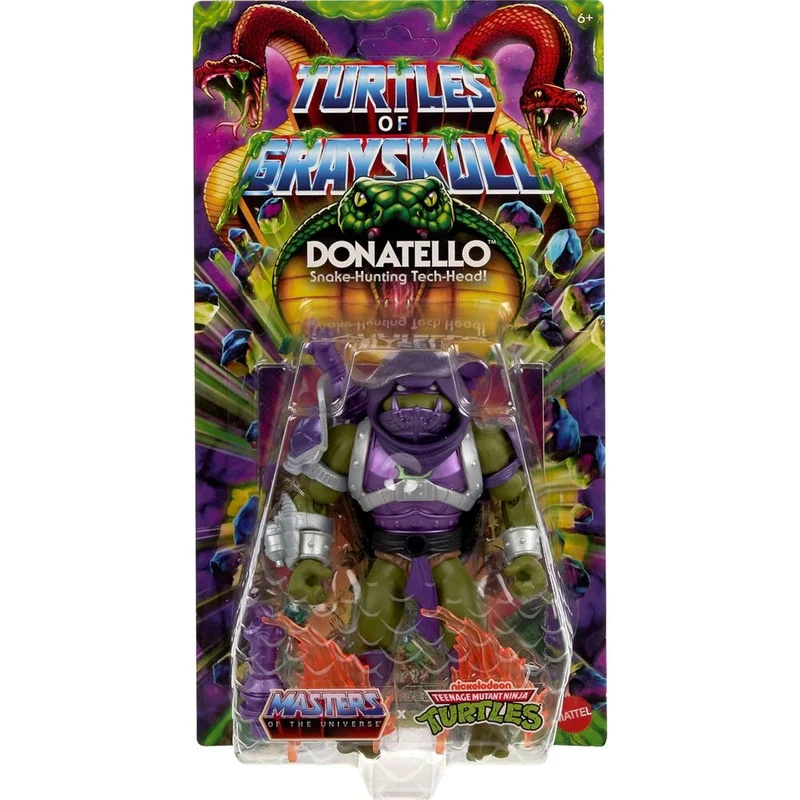 Figura Articulada Donatello - MOTU x TMNT: Turtles of Grayskull