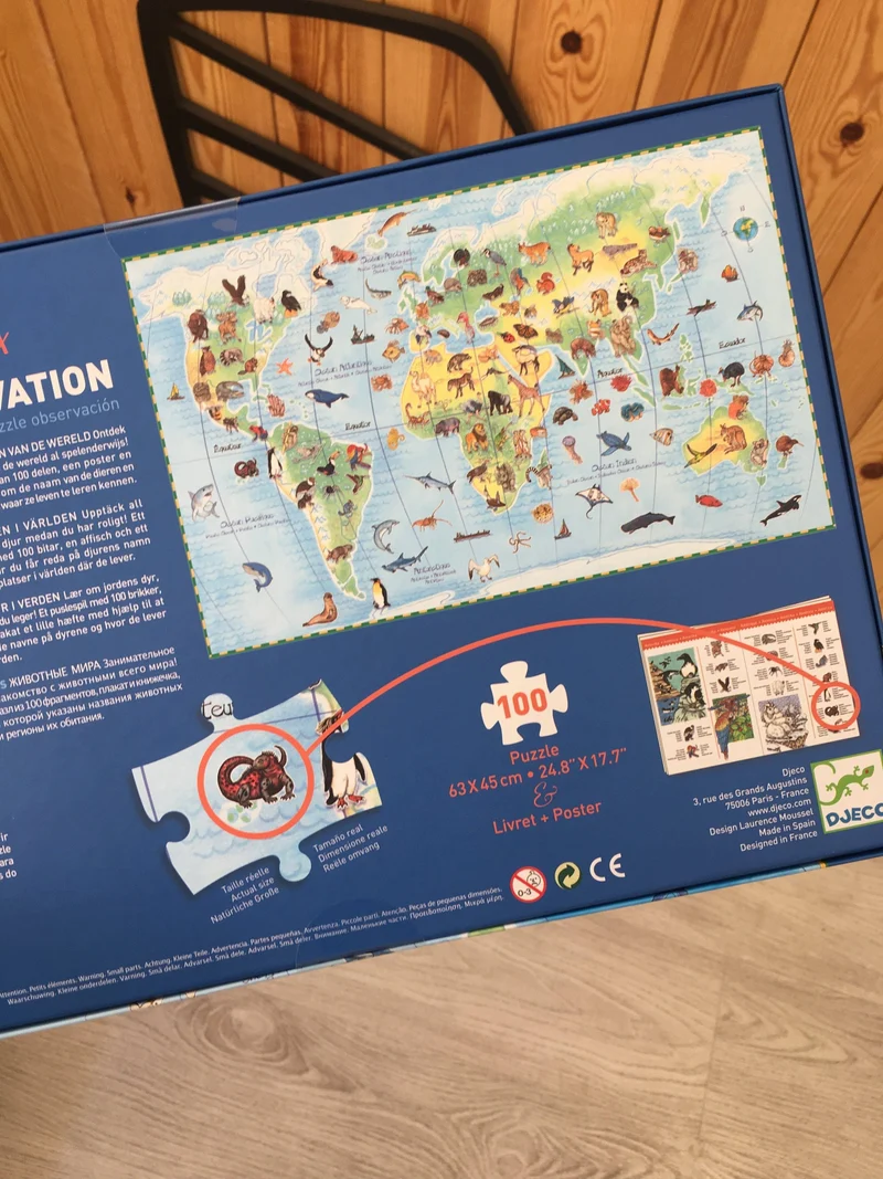 Puzzle Observación · Animales del Mundo