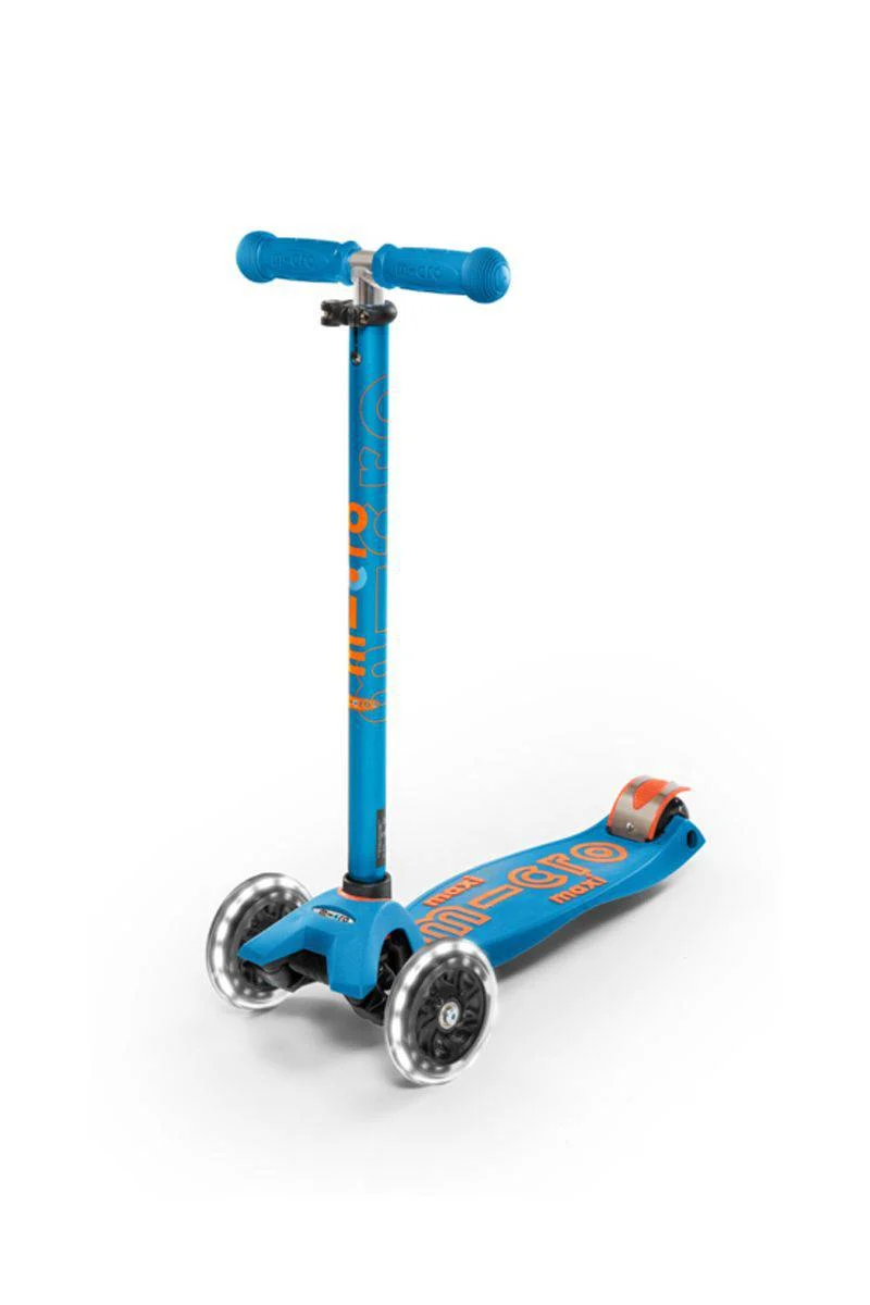 Patinete Maxi Deluxe LED · Azul Caribe