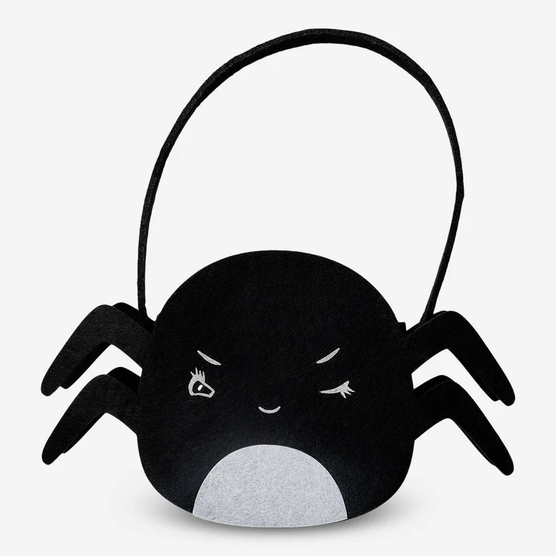 Trick-or-treat spider shaped bag
