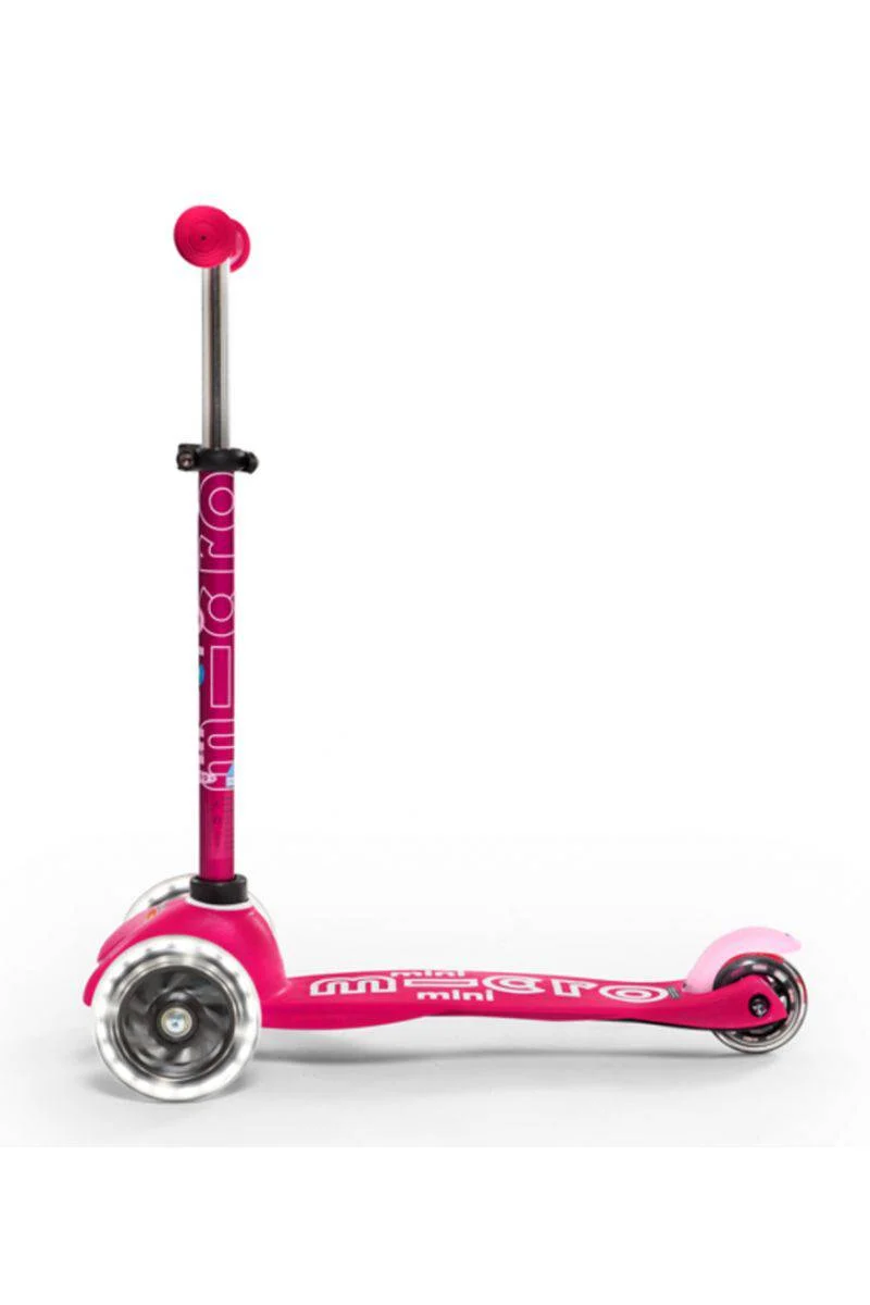 Patinete Mini Deluxe LED · Rosa