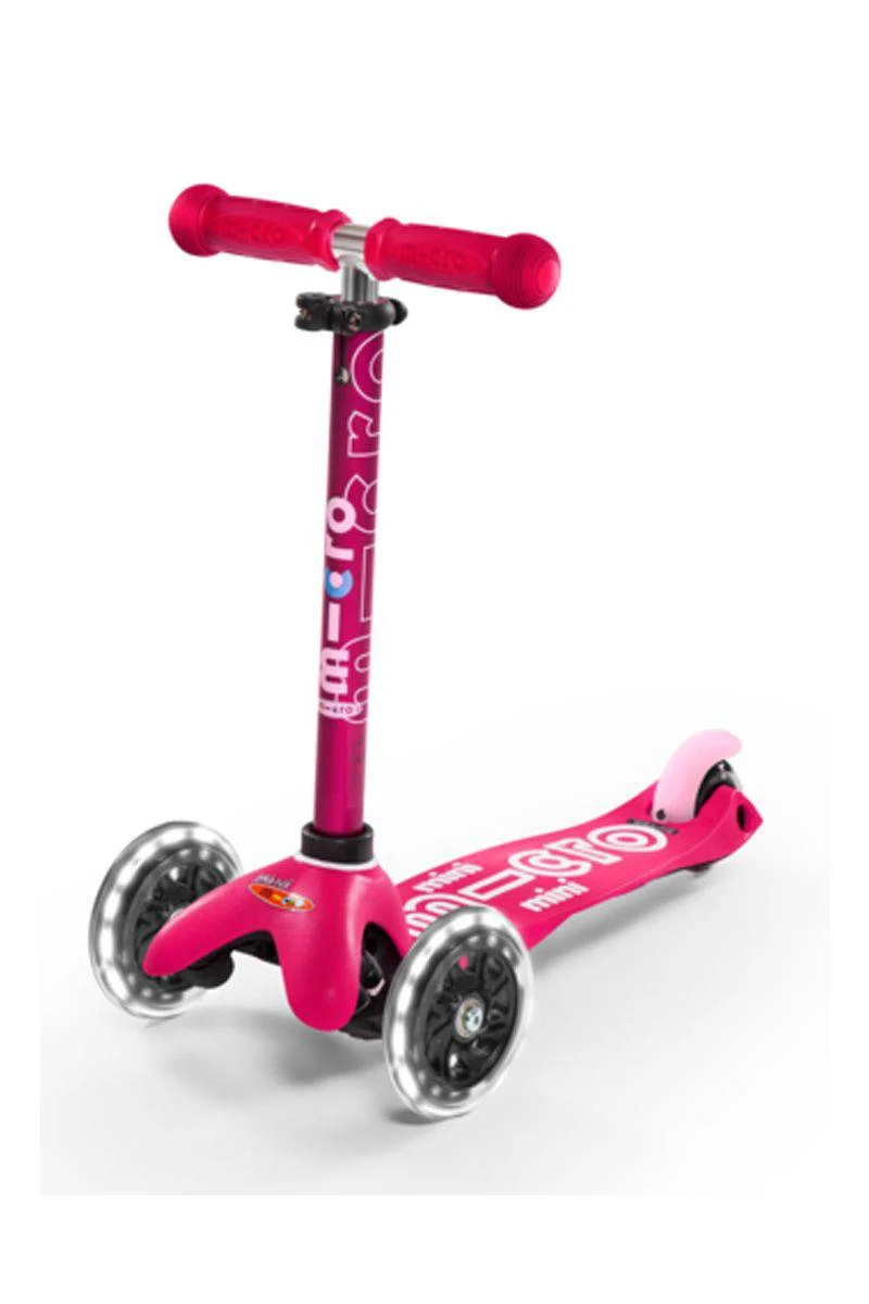 Patinete Mini Deluxe LED · Rosa