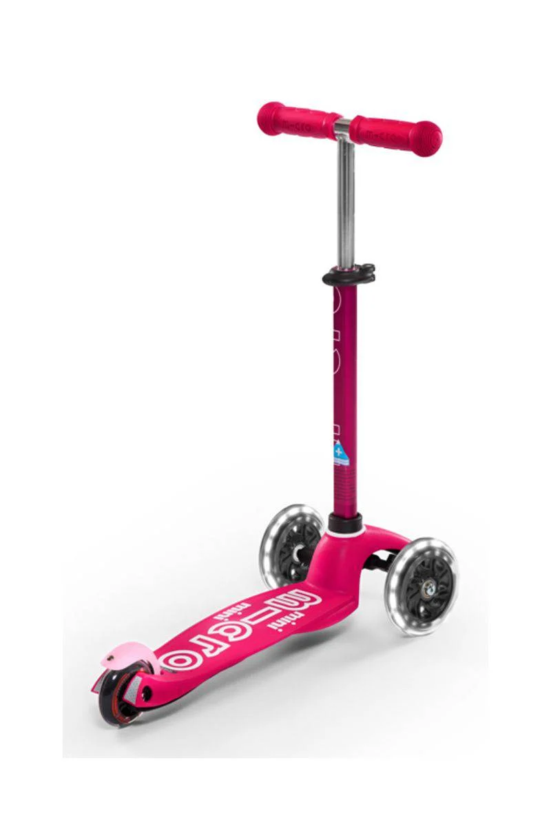 Patinete Mini Deluxe LED · Rosa