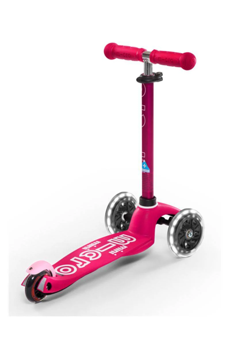 Patinete Mini Deluxe LED · Rosa