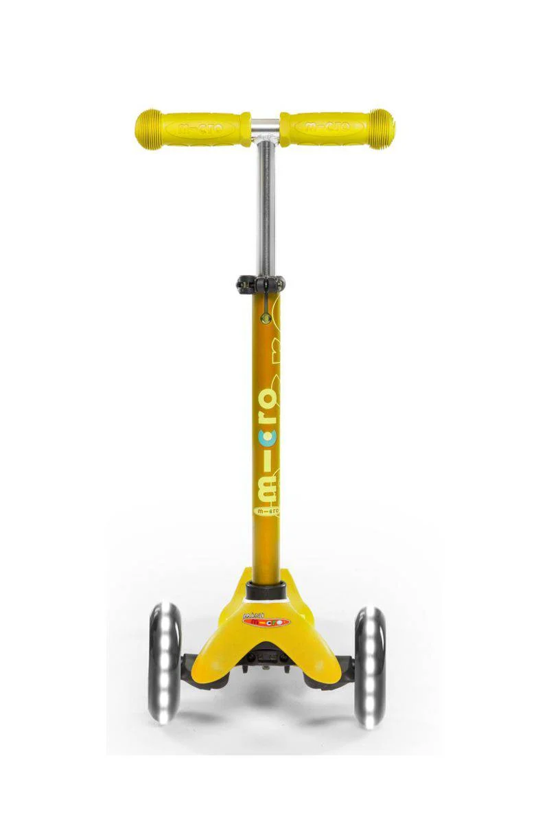 Patinete Mini Deluxe LED · Amarillo
