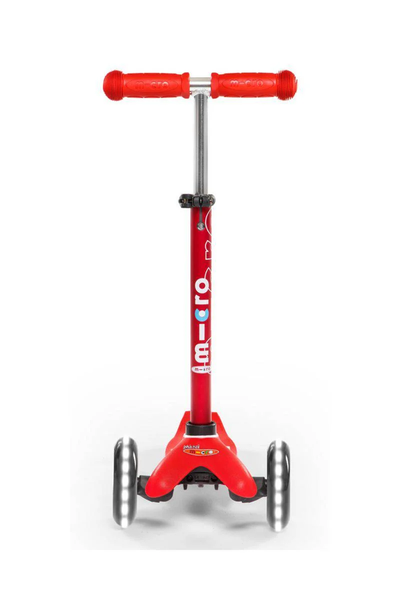 Patinete Mini Deluxe LED · Rojo