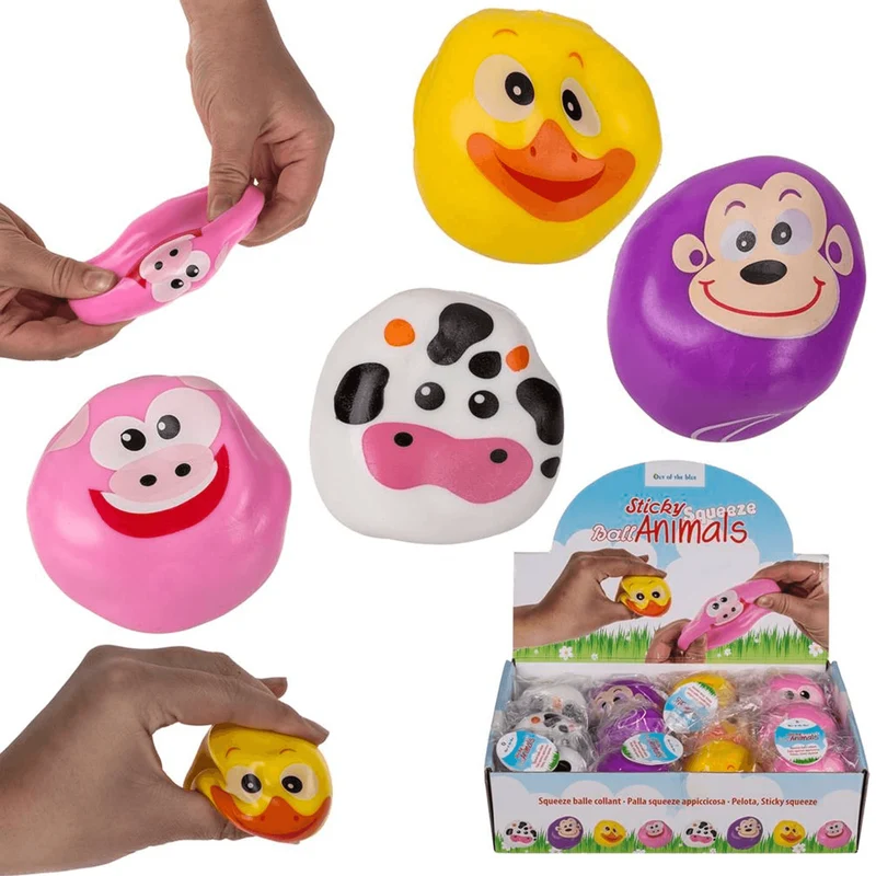 Pelota Sticky Squeeze Animalitos