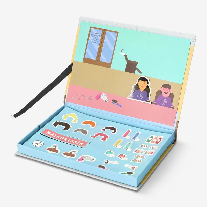 Magnetic book. Hairdresser