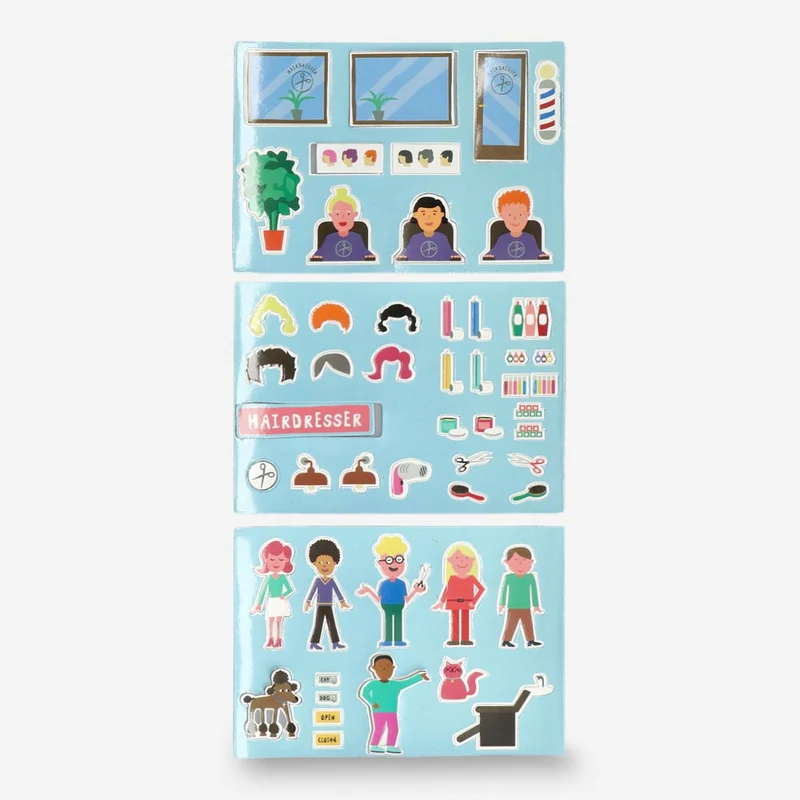 Magnetic book. Hairdresser