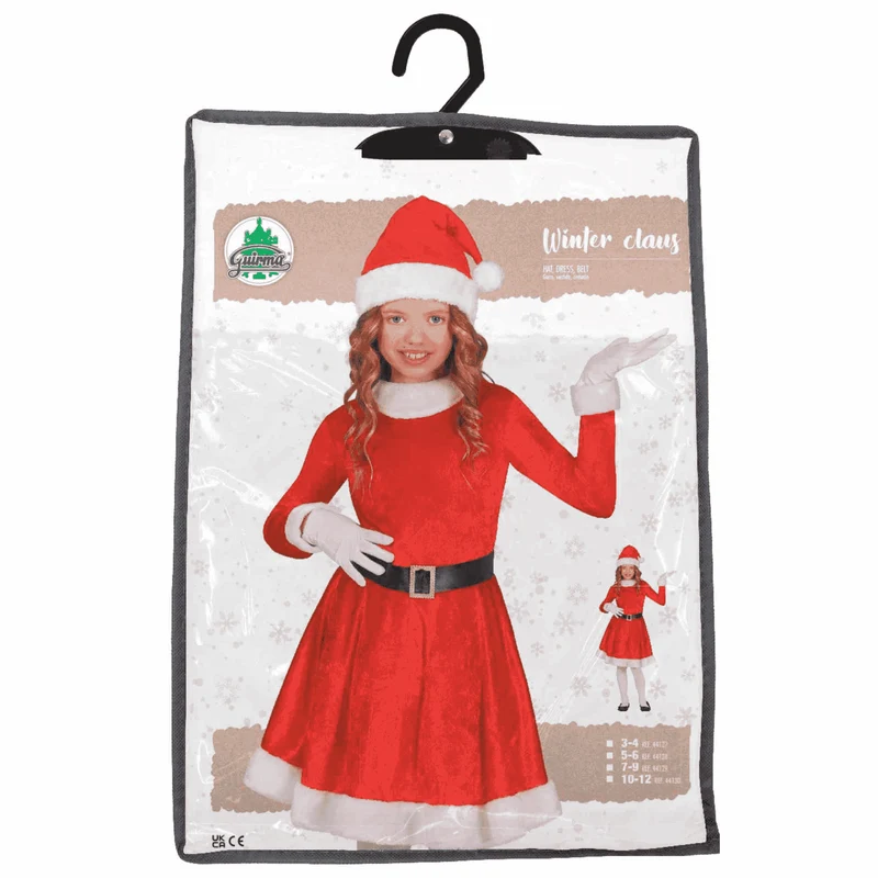 Disfraz de Mamá Noel (Talla 3-4 años)