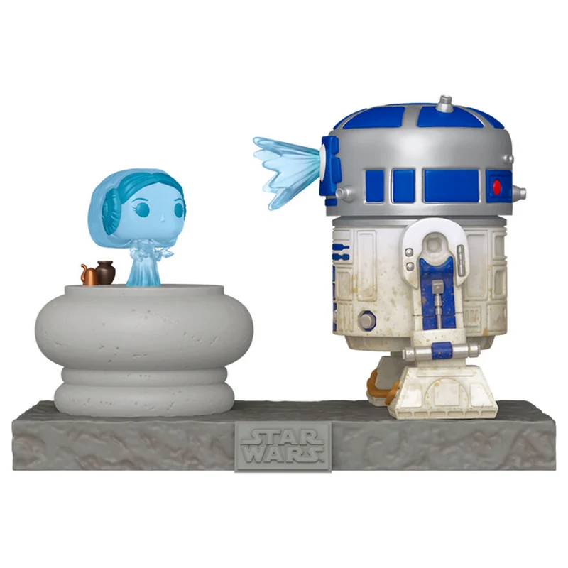 Funko Pop Deluxe R2D2 con Leia - Start Wars