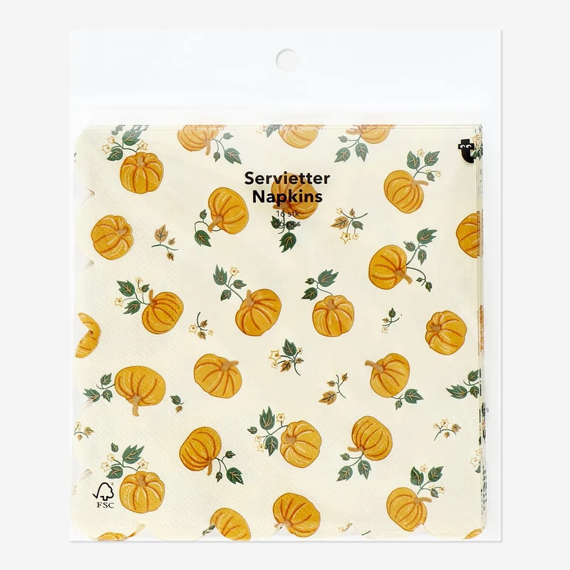 Napkins with Pumpkins - 16 pcs