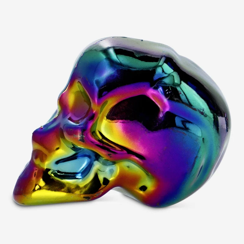 Holographic Decorative Skulls - 4 pcs