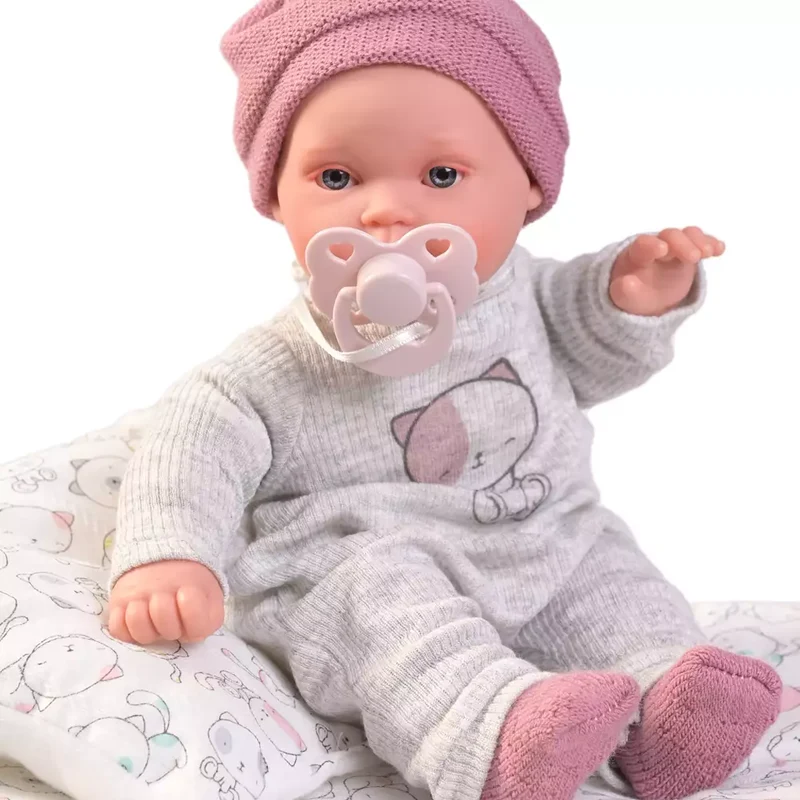 Muñecas Antonio Juan Kika Lagrimitas en su Camita con Sonido 27 cm