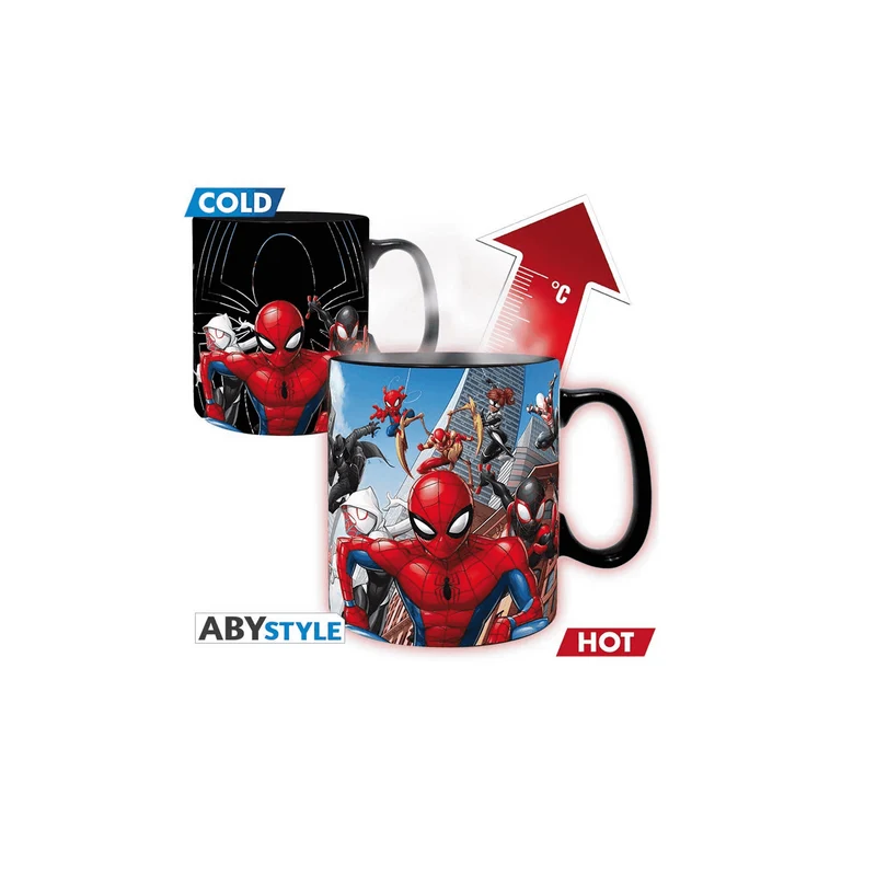 Taza mágica Spider Man Multiverso Marvel 460 ml