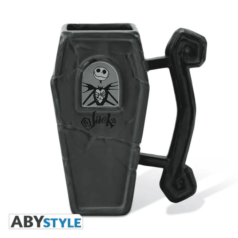 Pesadilla Antes de Navidad Taza 3D Ataúd de Jack 350 ml