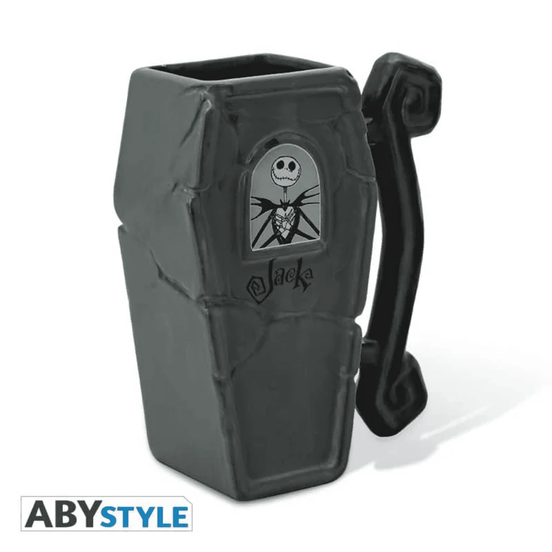Pesadilla Antes de Navidad Taza 3D Ataúd de Jack 350 ml