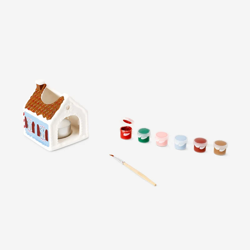 DIY tealight house candle holder