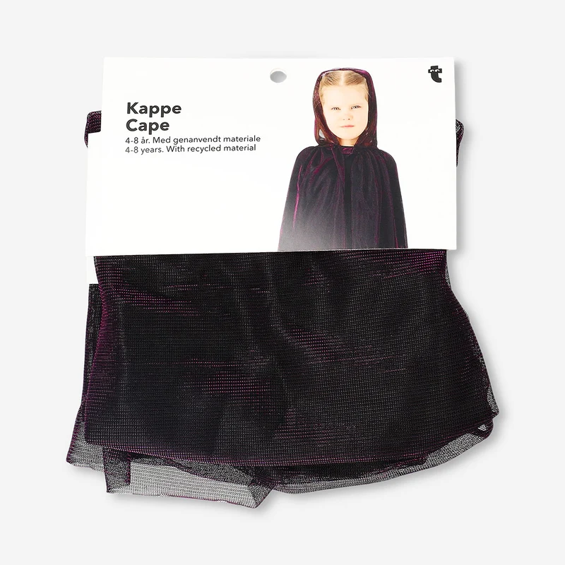 Cape with glitter effect - 4 to 8 years