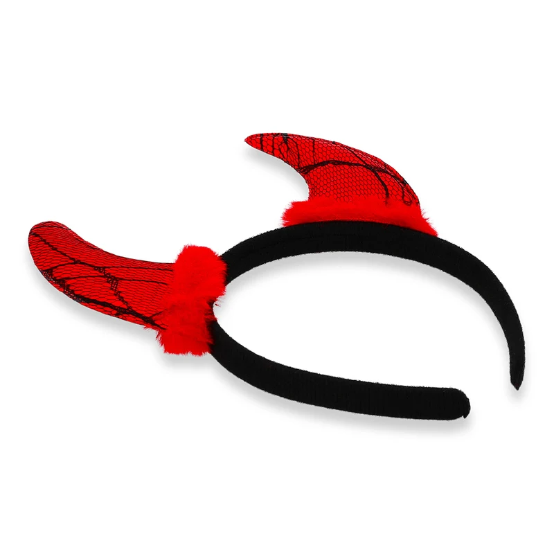 Costume hairband with devil horns - For adults