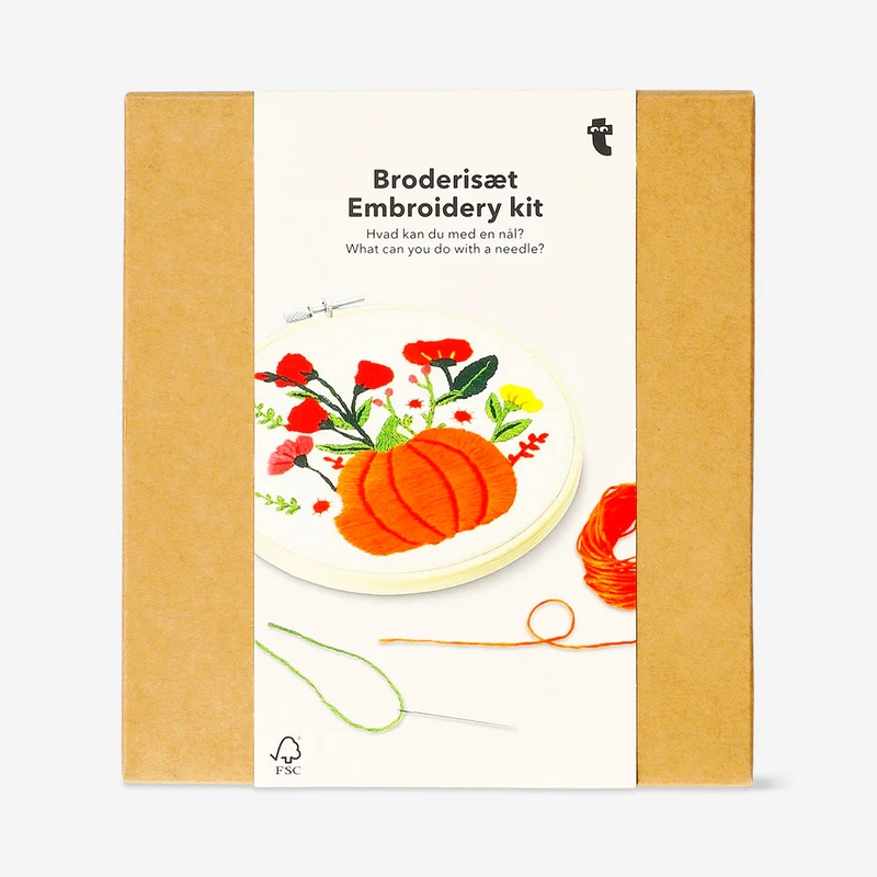 Embroidery kit - Autumnal print