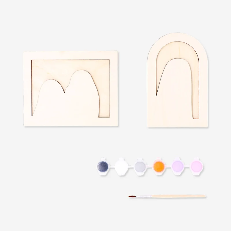 DIY wooden ghost with paint