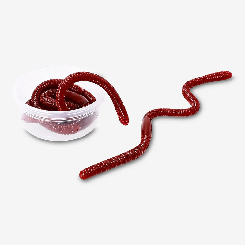 Sticky worms in a box