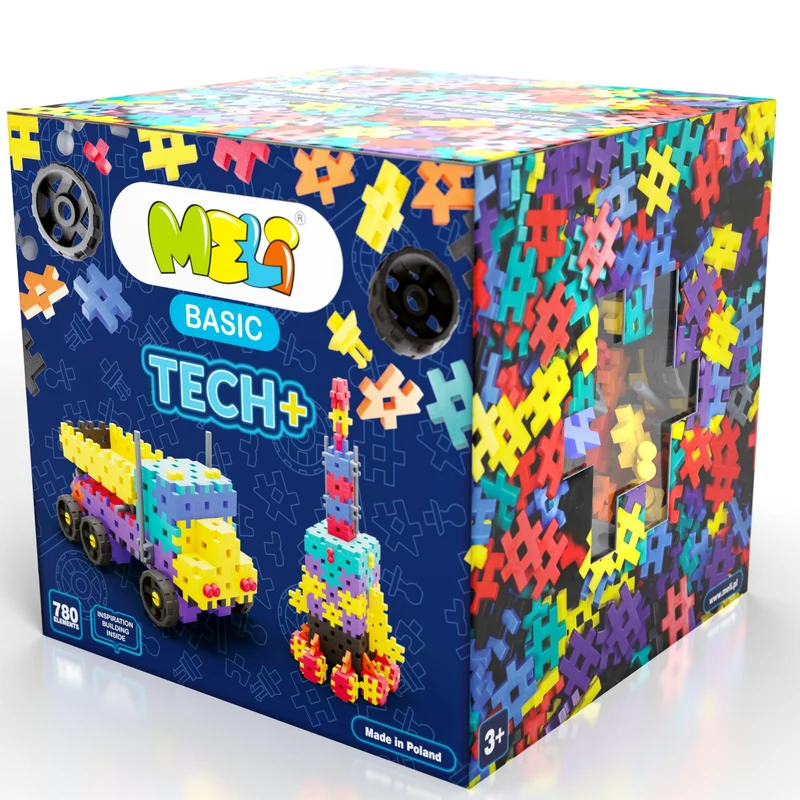 Bloques Meli · Basic Tech 780 piezas