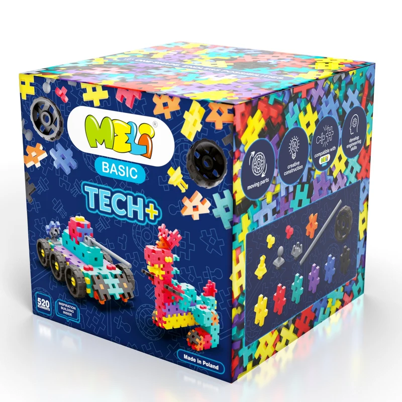Bloques Meli · Basic Tech 520 piezas