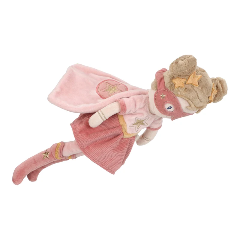 Rosa Superheroína Muñeca Blandita · Little Dutch