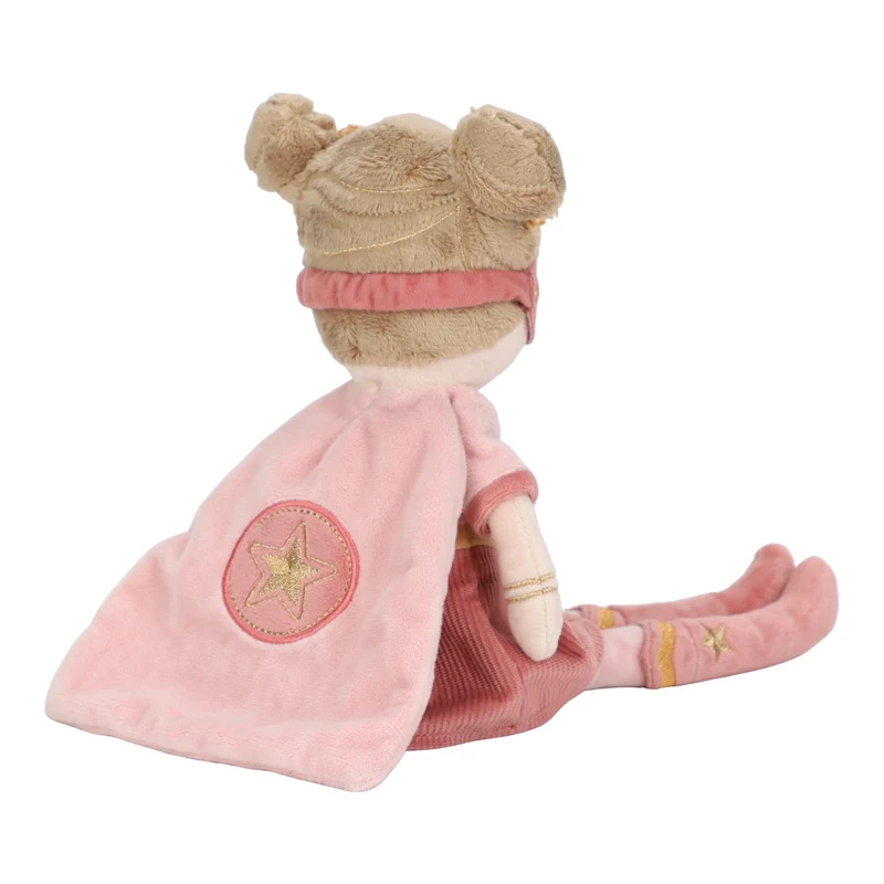 Rosa Superheroína Muñeca Blandita · Little Dutch