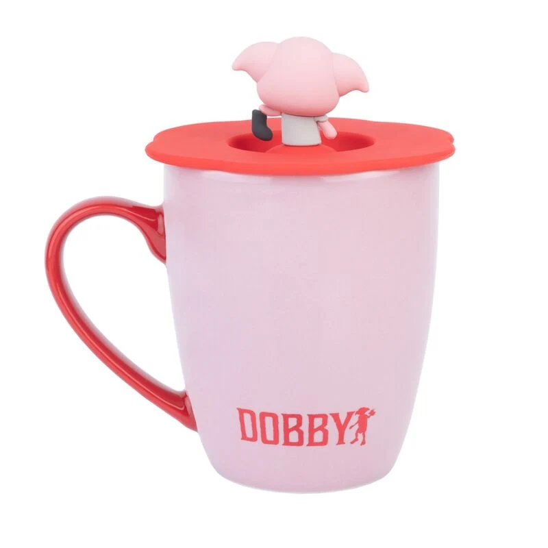 Taza con Tapa Dobby - Harry Potter