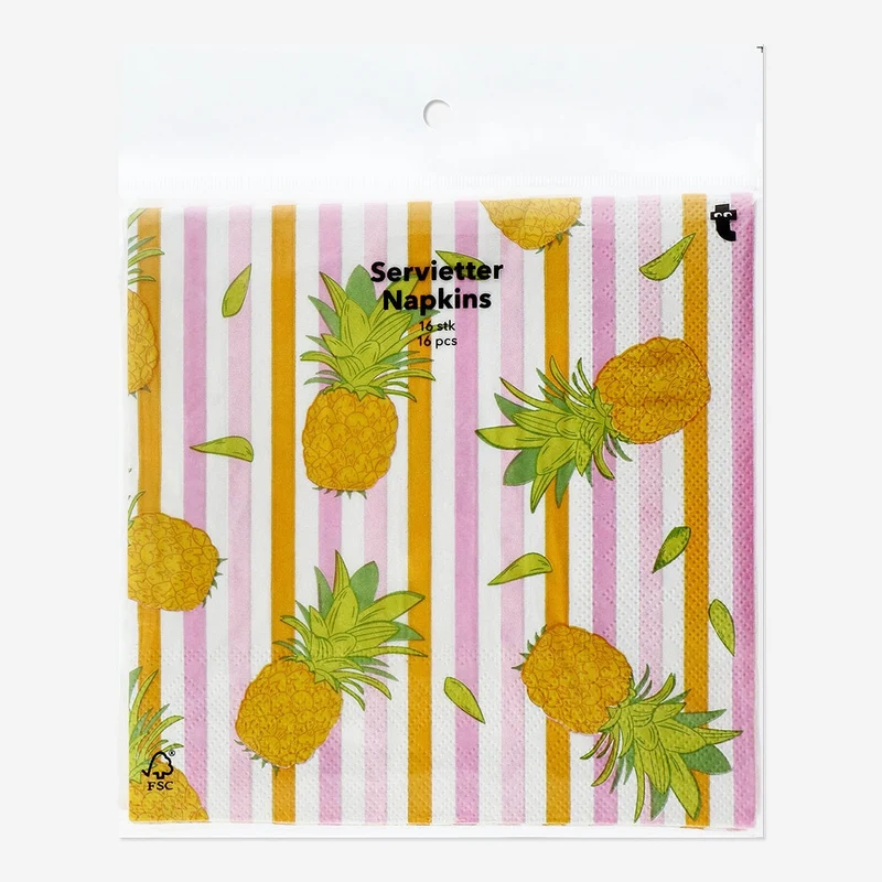 Pineapple napkins - 16 pcs
