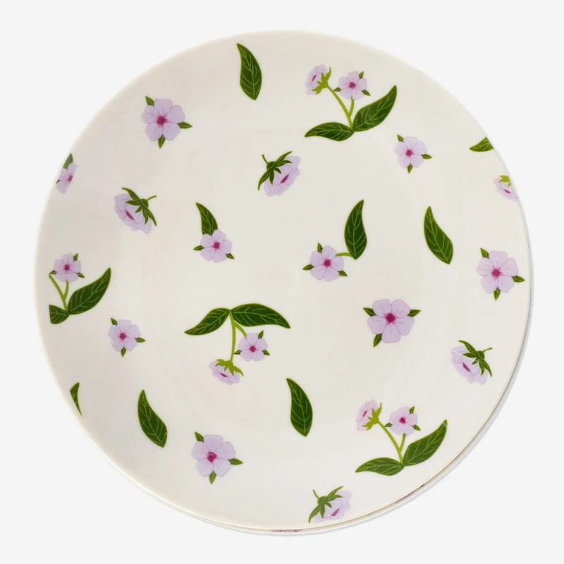 Reusable plates with cherry blossoms - 4 pcs