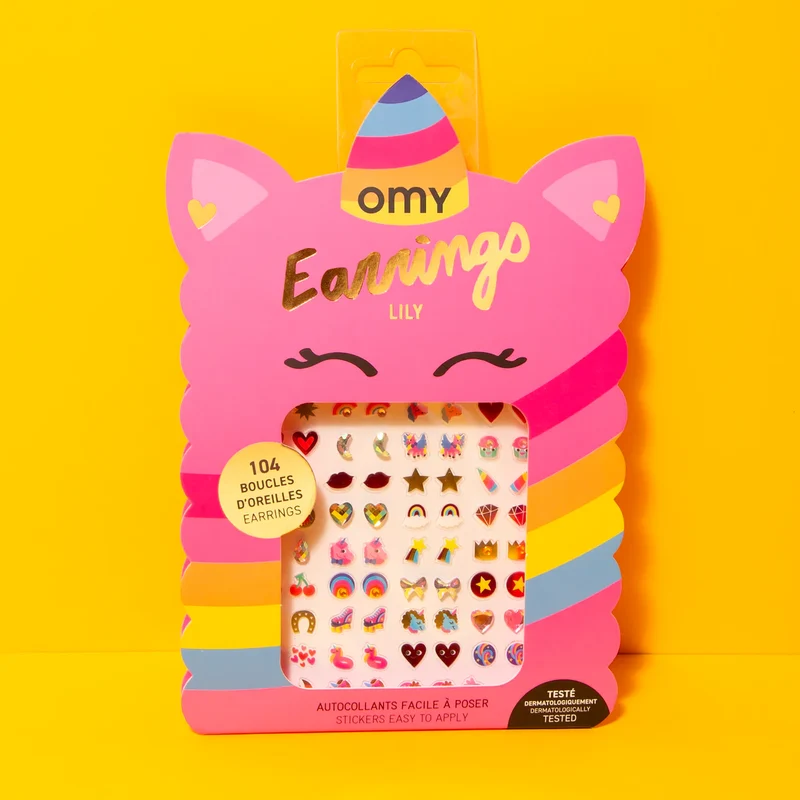 Pendientes pegatinas Lily · Omy