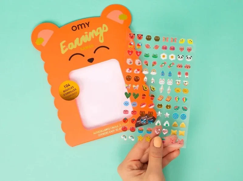 Pendientes pegatinas Kawaii · Omy