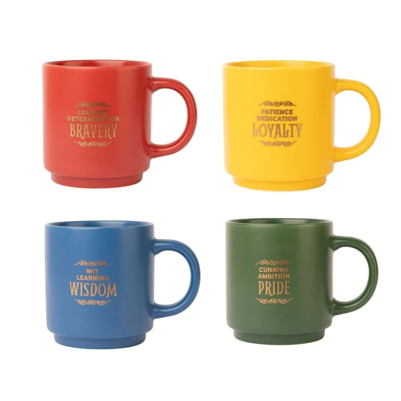 Set 4 Tazas Casas Hogwarts - Harry Potter 300ml