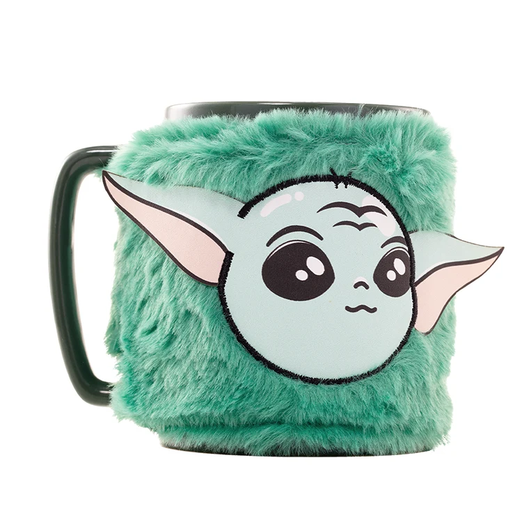 Taza con Funda de Peluche Grogu - Star Wars The Mandalorian 440ml