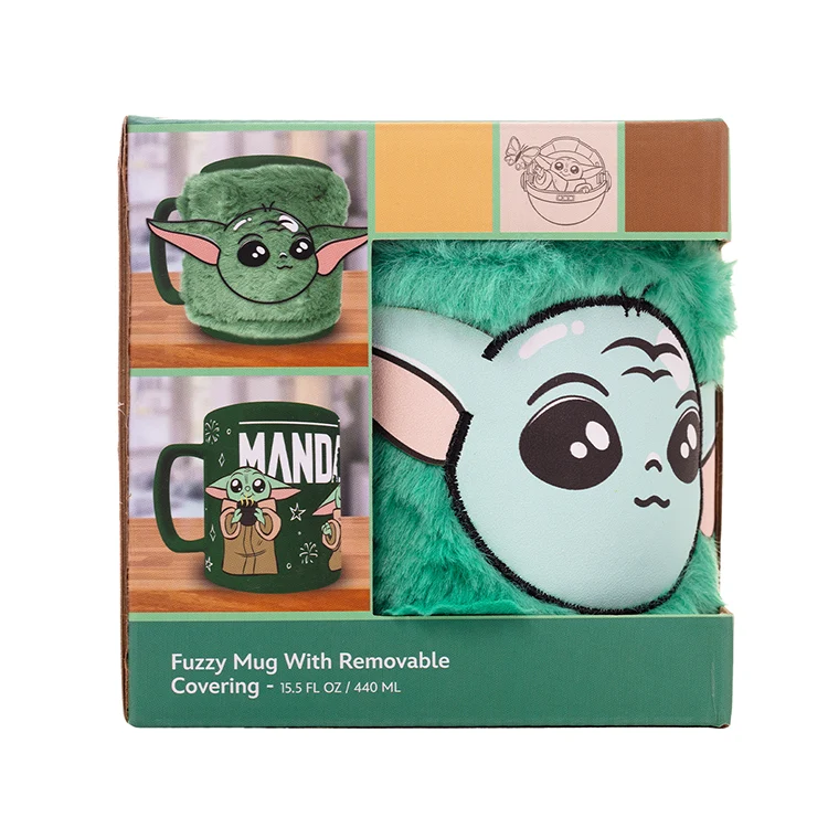 Taza con Funda de Peluche Grogu - Star Wars The Mandalorian 440ml