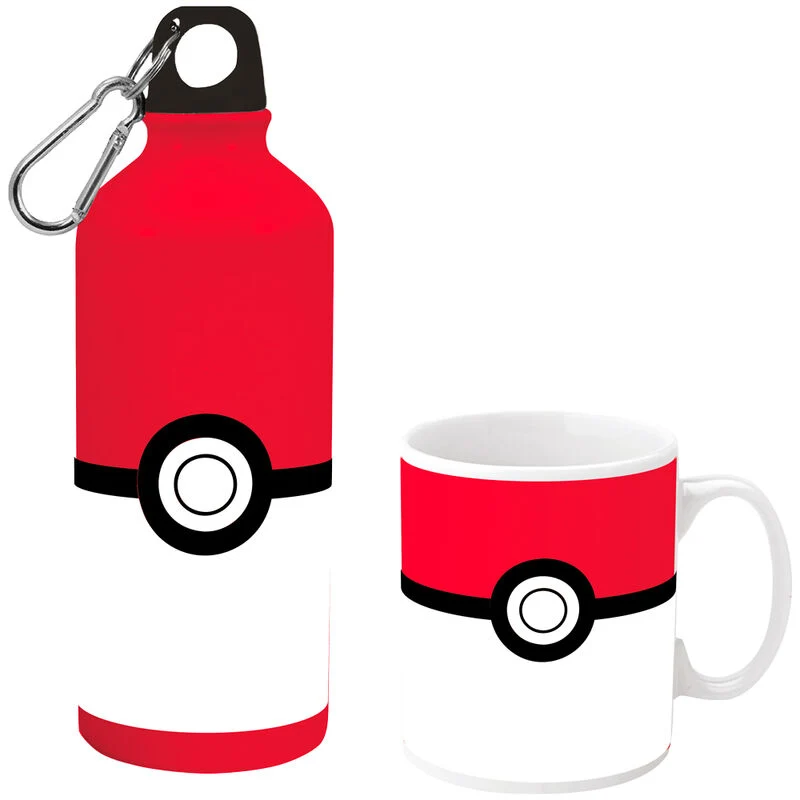 Set Cantimplora Aluminio y Taza Cerámica - Pokémon