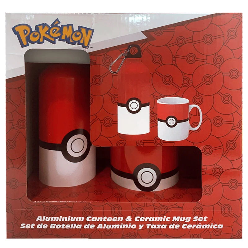 Set Cantimplora Aluminio y Taza Cerámica - Pokémon
