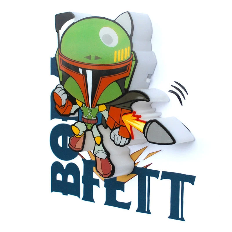 Lámpara 3D Mini Boba Fett - Star Wars