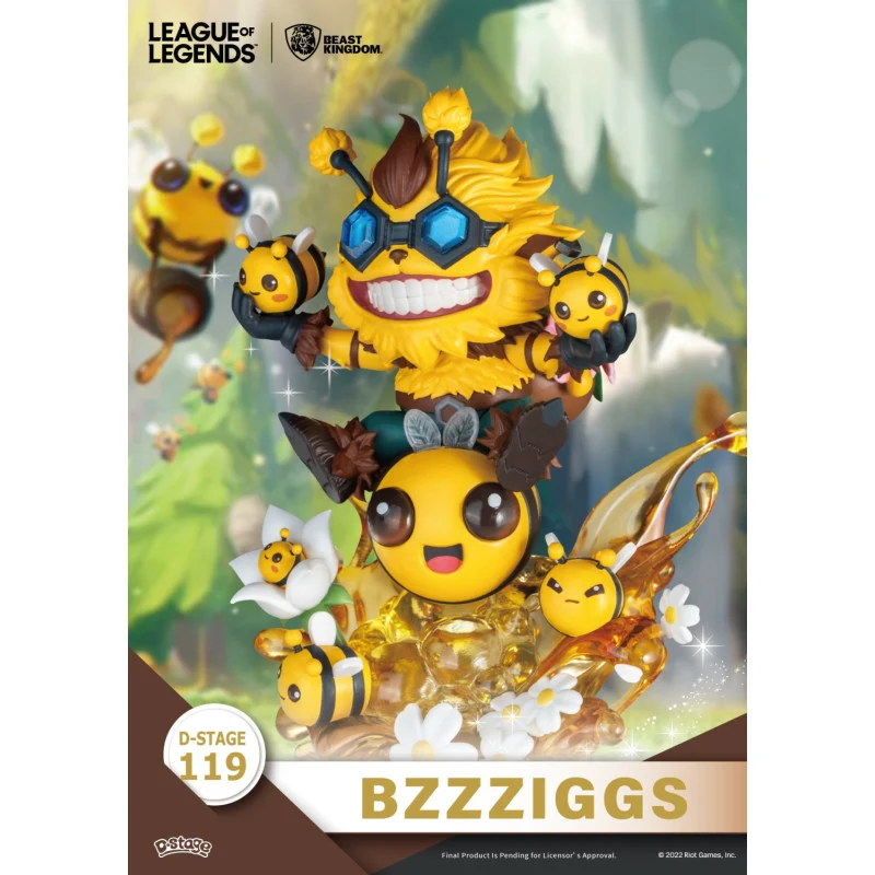 Set 2 Figuras Beemo & Bzzzigs - League of Legends Diorama D-Stage 15cm
