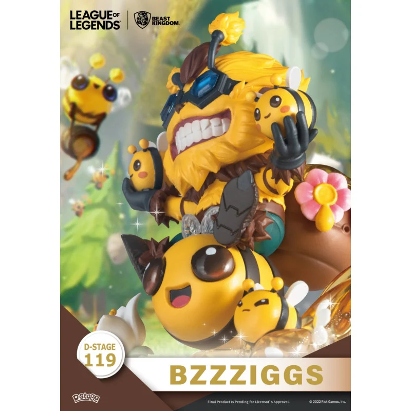 Set 2 Figuras Beemo & Bzzzigs - League of Legends Diorama D-Stage 15cm