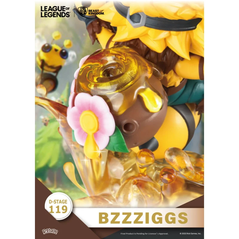 Set 2 Figuras Beemo & Bzzzigs - League of Legends Diorama D-Stage 15cm