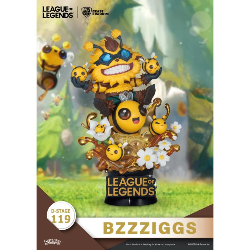 Set 2 Figuras Beemo & Bzzzigs - League of Legends Diorama D-Stage 15cm