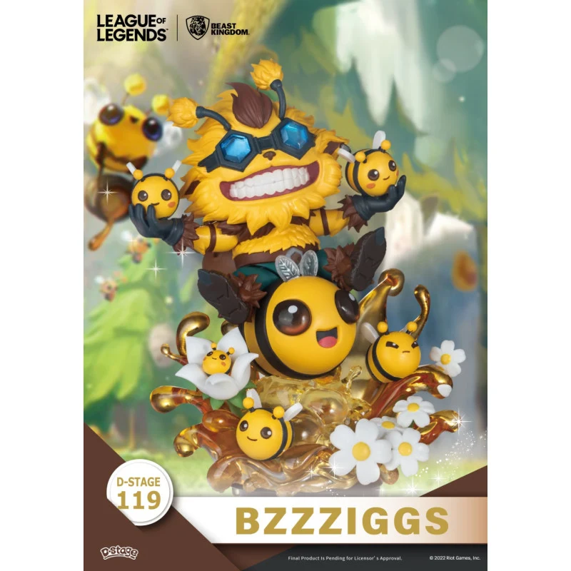 Set 2 Figuras Beemo & Bzzzigs - League of Legends Diorama D-Stage 15cm